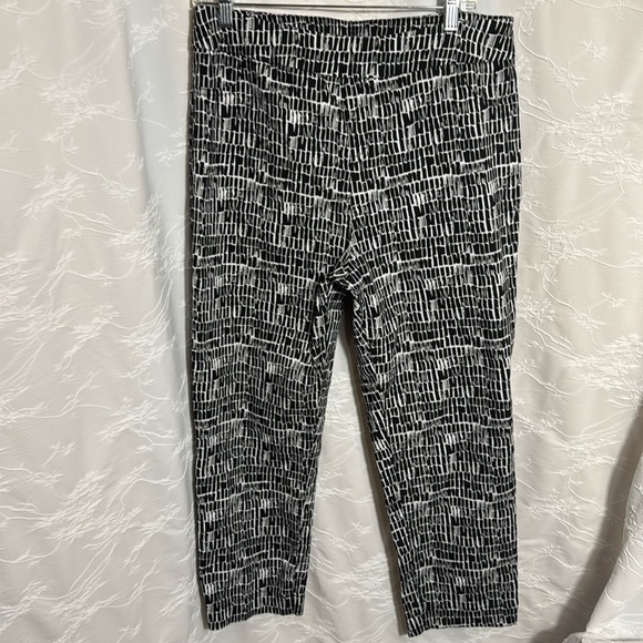 Soft Surroundings pants xl print high waist capri pant - Picture 1 of 8